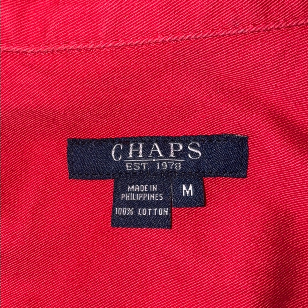 Chaps red jean jacket new - Picture 3 of 3
